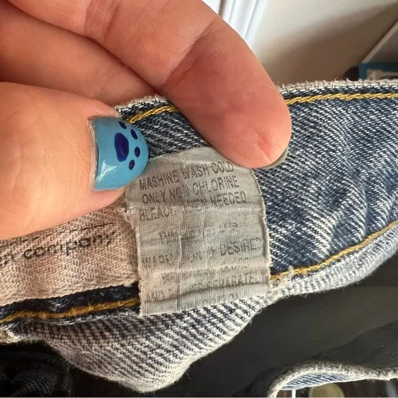 Vintage OCI Button Front Jean Shorts Size 11 - Picture 5 of 7